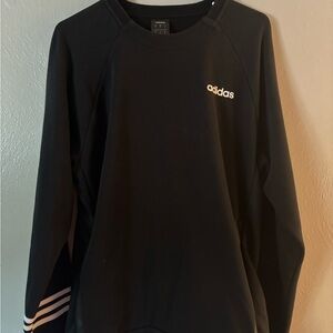 Adidas Men's Black Crewneck Sweater